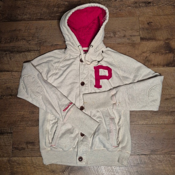 Mitchell & Ness Other - Philadelphia Phillies Hoodie Jacket Mitchell & Ness Cooperstown Mens L Cream MLB
